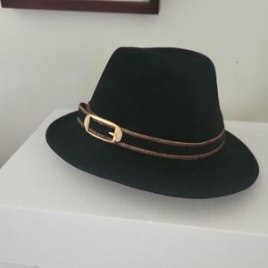 Betmar Womens Bkack Brushed Felt Fedora